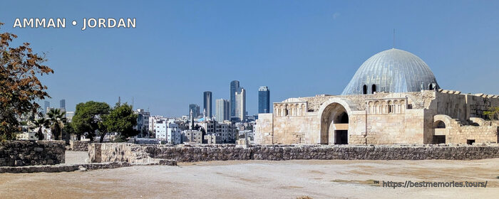 Amman Citadel dome and modern skyline, Jordan — private guided tour