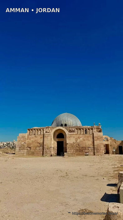 Historic domed building at the Amman Citadel, Jordan