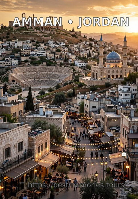 Amman cityscape from the Citadel, Jordan