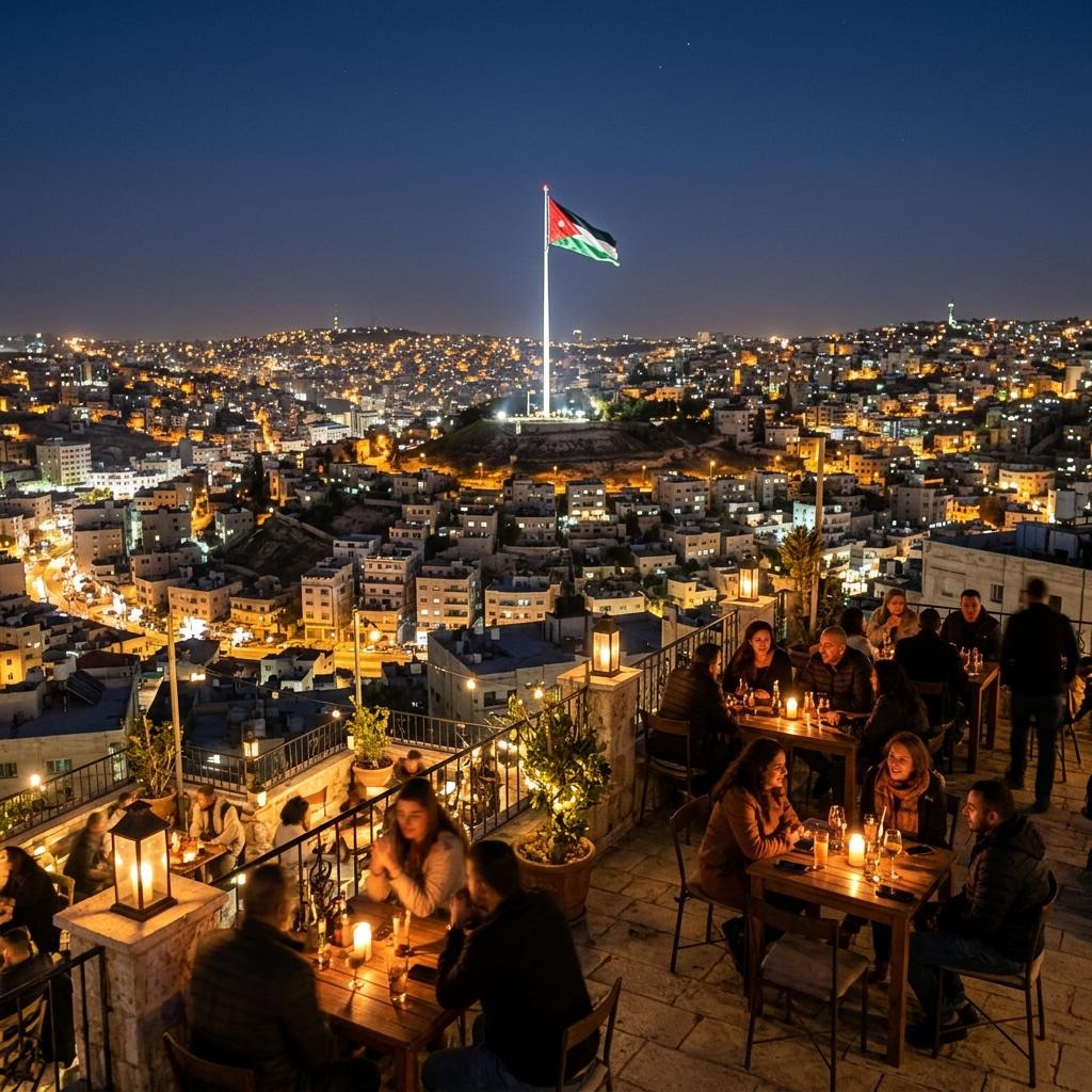 Amman After Dark: Cafés, Rooftops and a City That Refuses to Sleep