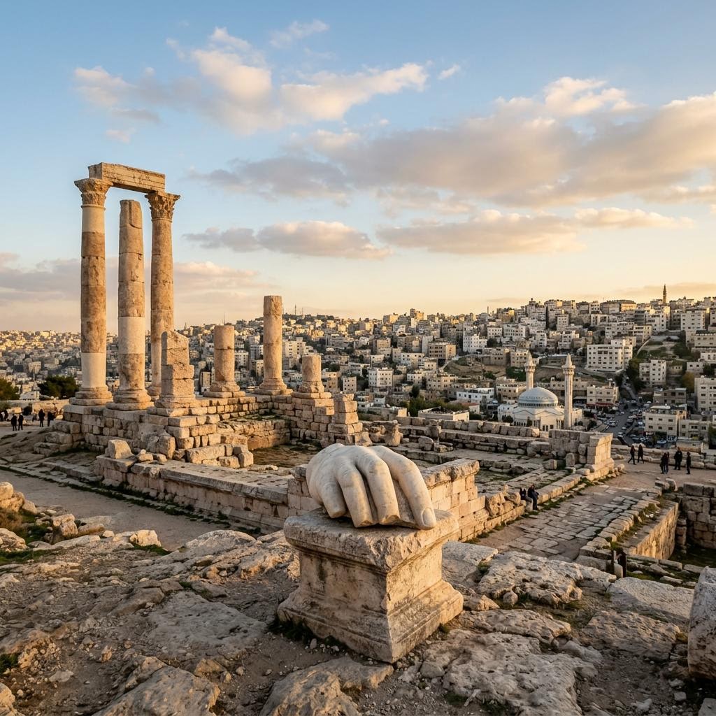The Amman Citadel: A Giant Marble Hand and 2,000 Years of Views