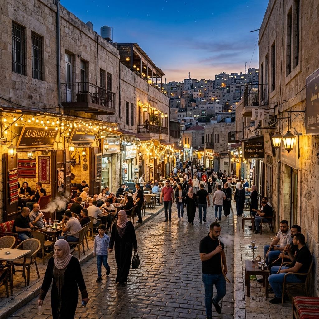 Rainbow Street: Amman's Favorite Place to Eat, Stroll and Overdo the Shisha