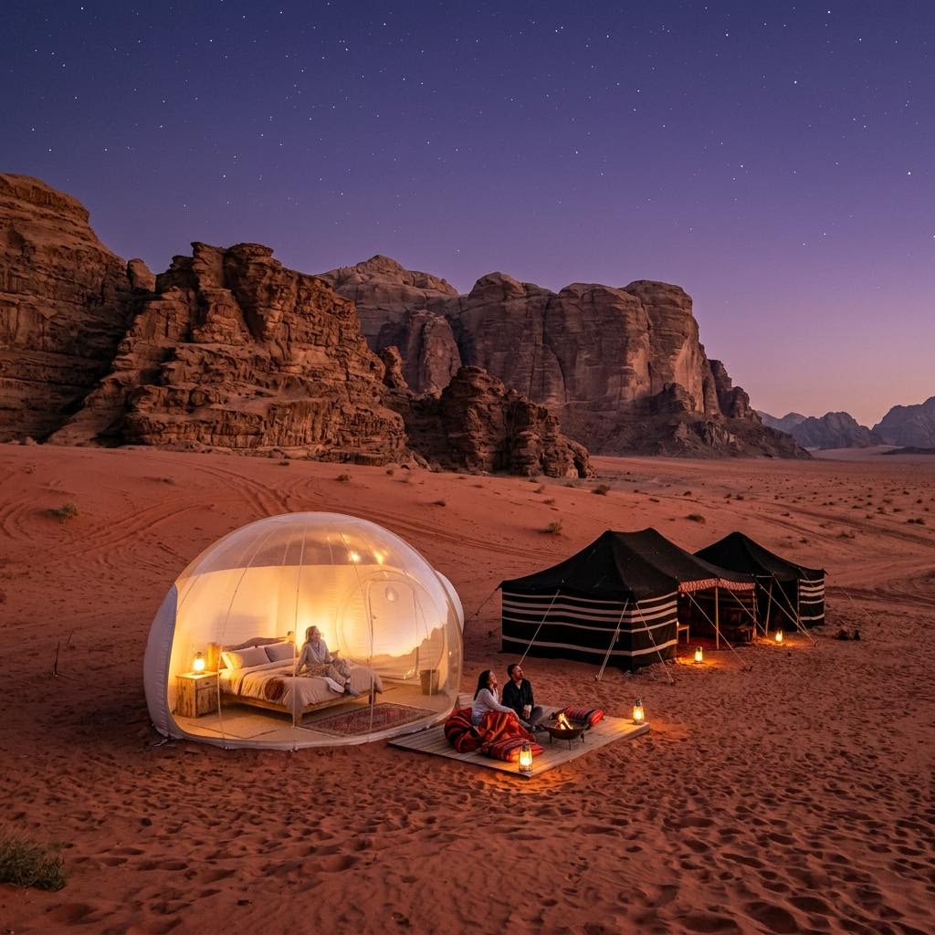 Sleeping in Wadi Rum: Bedouin Camps vs Bubble Tents