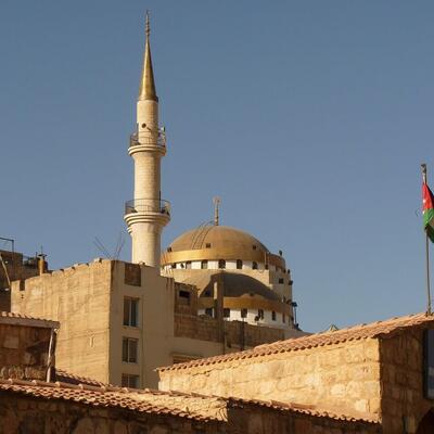 Ancient Byzantine mosaic art, Madaba, Jordan (photo 1)