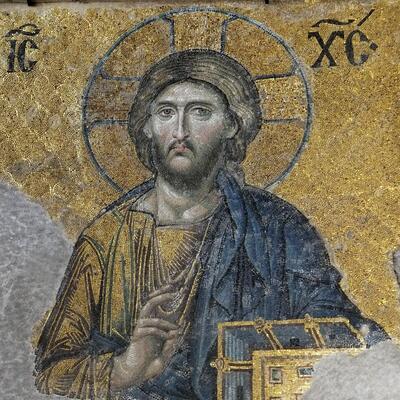 Ancient Byzantine mosaic art, Madaba, Jordan (photo 2)