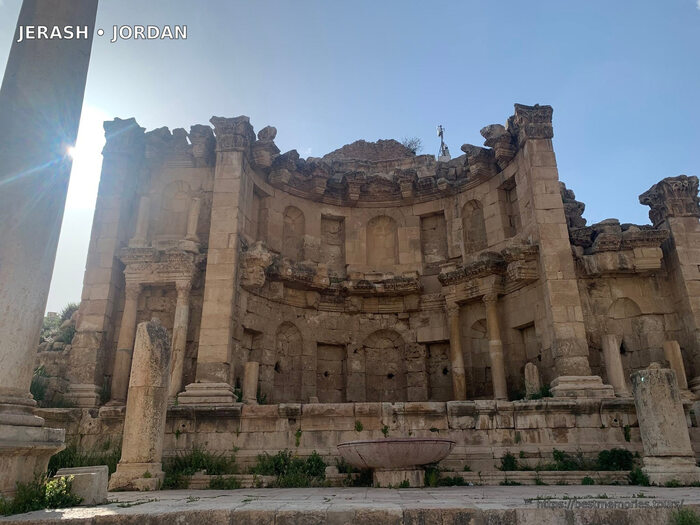 South Theatre ruins in Jerash, Jordan