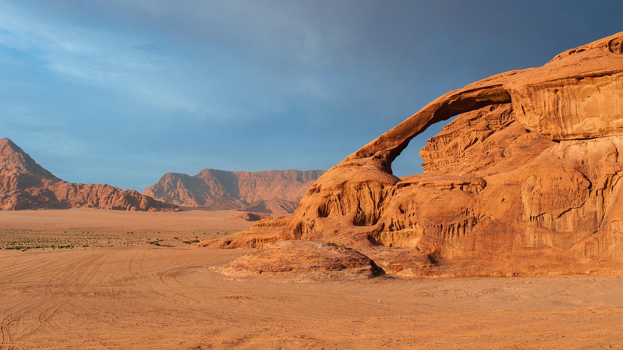 Wadi Rum jeep safari tour across the protected desert wilderness of southern Jordan