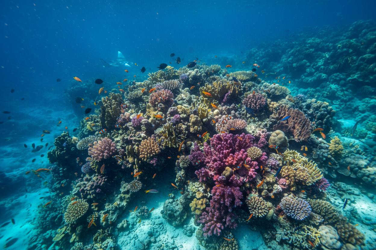 Red Sea coral reef snorkeling in Aqaba, Jordan — Aqaba marine day trip
